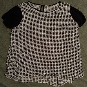 Old Navy XL women’s dress shirt black and white